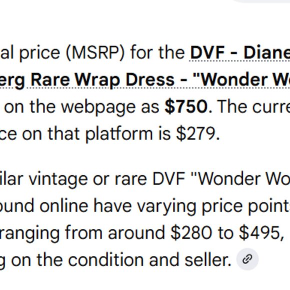 DVF - Diane von Furstenberg Rare Wrap Dress - “Wonder Woman" - Picture 5 of 5